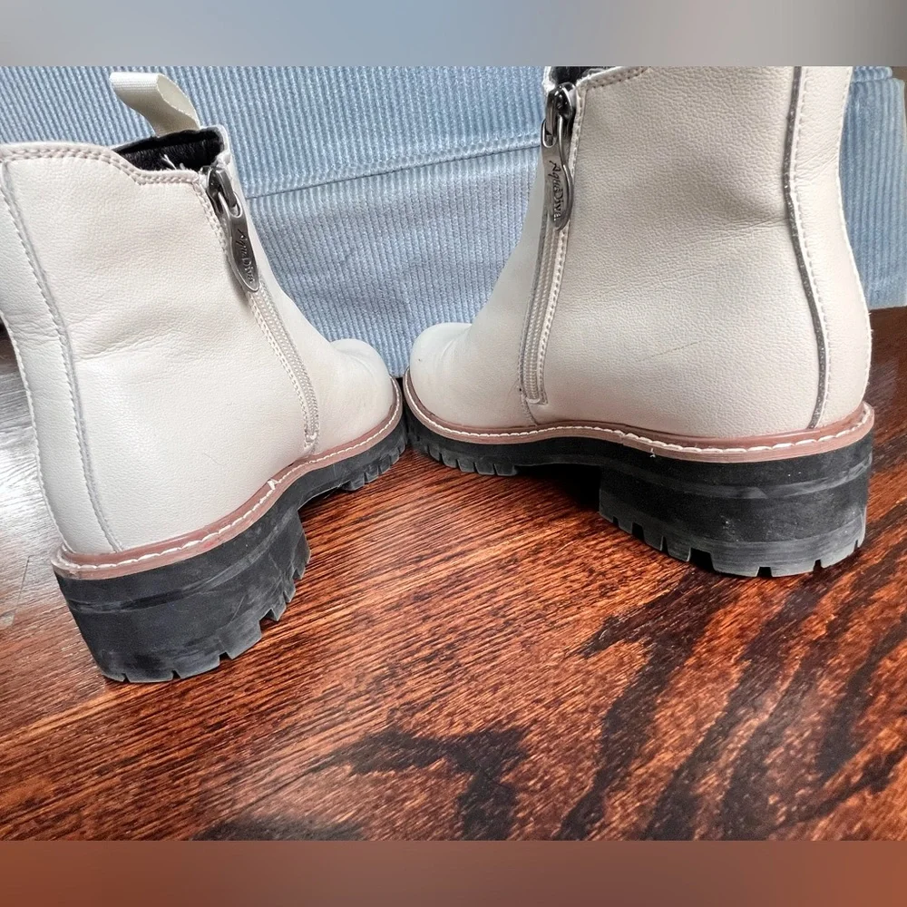 White Lug Sole Boots sz 38 euro / 7.5 US - Picture 8 of 10